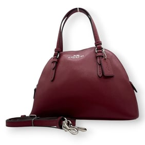 Coach Prairie Satchel F58295, a 2-way handbag/shoulder bag with dome-shaped crossbody design in