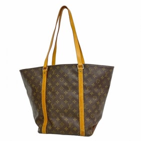 Louis Vuitton Monogram Sac Tote Bag M51109 Brown Women's