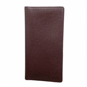 Louis Vuitton Taiga Long Wallet, Porte-Valeur Carte Credit, M30296, Acajou Men's