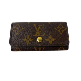 Louis Vuitton Multicle 4 Monogram 4-Ring Key Case, IC Card Holder for Men and Women
