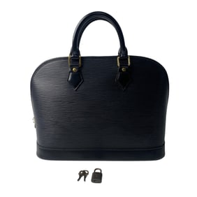 Louis Vuitton Women's Epi Alma Handbag with Key and Padlock, M52142 MI0929