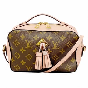 Louis Vuitton Monogram Saintonge Handbag M44442 Brown Rose Poodle 2-Way Bag for Women
