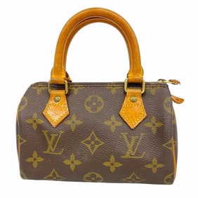 Louis Vuitton Monogram Mini Speedy Handbag M41534 Brown Women's