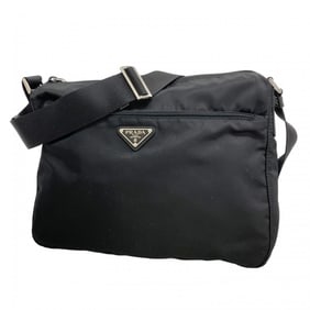 Prada Shoulder Bag Nylon Black Women's