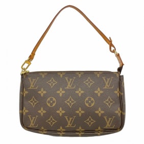 Louis Vuitton Monogram Pochette Accessoires M51980 Brown Women's Pouch