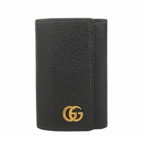 Gucci GG Marmont Key Case 435305 Leather Black Men's Women's