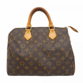 Louis Vuitton Monogram Speedy 30 Handbag M41108 Brown Women's