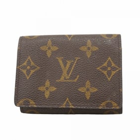 Louis Vuitton Monogram Envelope Carte de Visite Business Card Case M62920 Brown Men's and Women's