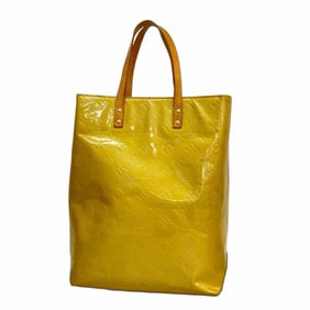Louis Vuitton Vernis Reed MM Tote Bag M91141 Beige Women's