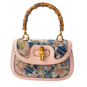 Gucci Women's Bamboo 1947 Handbag, Nishijin-ori (HOSOO) 675797 499879