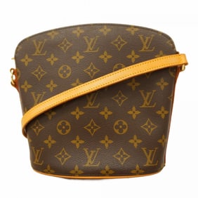 Louis Vuitton Monogram Drouot Shoulder Bag M51290 Brown Women's