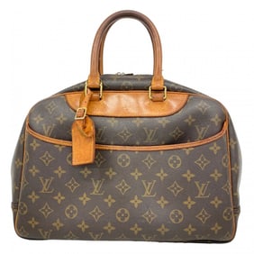 Louis Vuitton Monogram Deauville Handbag M47270 Brown Women's
