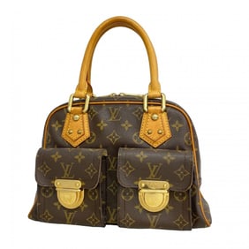 Louis Vuitton Monogram Manhattan PM Handbag M40026 Brown Women's