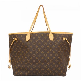Louis Vuitton Monogram Neverfull GM Tote Bag M40157 Brown Women's