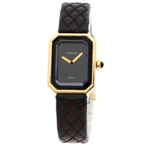 Chanel H0090 Premiere Watch, 18K Yellow Gold, Leather, Women's, CHANEL
