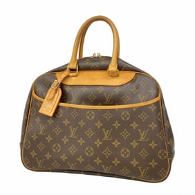 Louis Vuitton Monogram Deauville Handbag M47270 Brown Women's