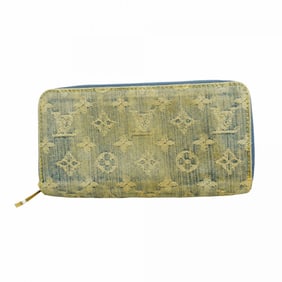 Louis Vuitton Monogram Denim Zippy Wallet M95341 Blue Women's P1396314