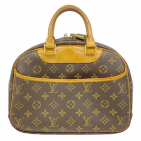 Louis Vuitton Monogram Trouville Handbag M42228 Brown Women's