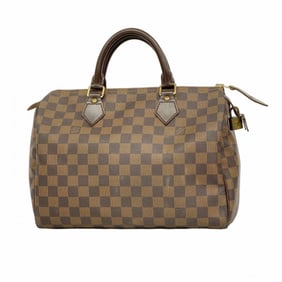 Louis Vuitton Damier Speedy 30 Handbag N41364 Ebene Women's