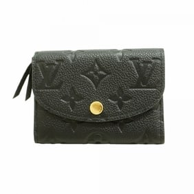 Louis Vuitton Monogram Empreinte Porte Monnaie Rosary Wallet/Coin Case M81455 Noir Women's