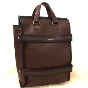 VALENTINO GARAVANI Rockstud Tote Bag - Brown Leather for Women