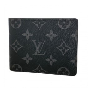 Louis Vuitton Monogram Eclipse Wallet Portefeuille Multiple M61695 Black Men's