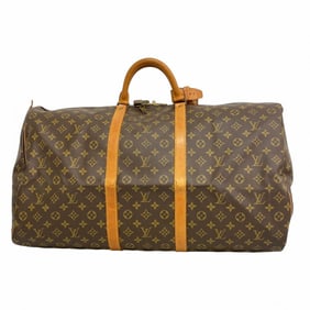 Louis Vuitton Monogram Keepall 60 Boston Bag M41422 Brown Men's/Women's P1417903