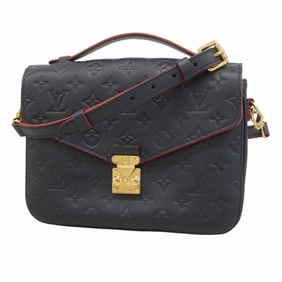 Louis Vuitton Monogram Empreinte Pochette Metis MM M44071 Marine Rouge 2-Way Bag for Women