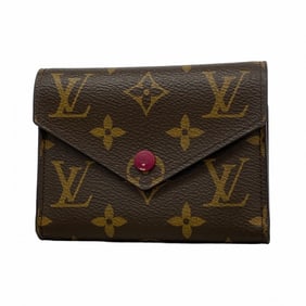 Louis Vuitton Monogram Victorine Tri-fold Wallet M41938 Fuchsia Women's