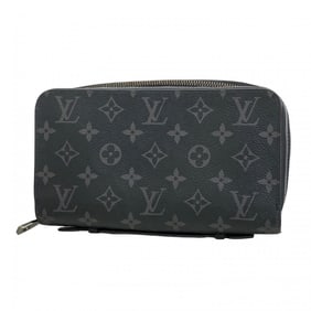 Louis Vuitton Monogram Eclipse Zippy XL Long Wallet M61698 Black Men's