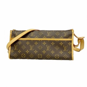 Louis Vuitton Monogram Popincourron Shoulder Bag M40008 Brown Women's