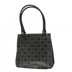 Salvatore Ferragamo Gancini Leather Shoulder Bag in Black and Grey for Women