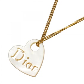 Christian Dior necklace with heart motif, GP-plated plastic, gold, for women.