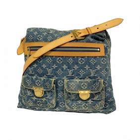 Louis Vuitton Monogram Denim Baggy GM M95048 Blue Women's Shoulder Bag