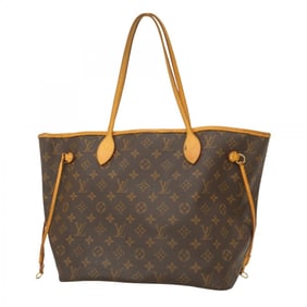 Louis Vuitton Monogram Neverfull MM Tote Bag M40156 Brown Women's