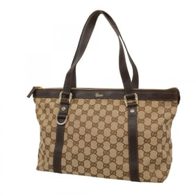 Gucci GG Canvas Tote Bag 141470 Brown Beige Champagne Women's P1418940