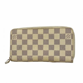 Louis Vuitton Damier Azur Zippy Wallet N41660 White Men's and Women's