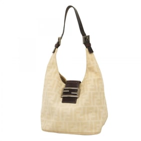 Fendi handbag in Zucca canvas, beige, for women