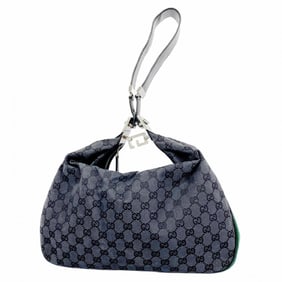 Gucci GG Canvas Sherry Line Shoulder Bag 001 3341 Black Women's P1387511