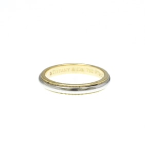 Tiffany Milgrain Ring Yellow Gold (18K),Platinum Fashion No Stone Band Ring Gold,Silver