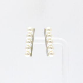 Tasaki Balance Plus Earrings Pearl White Gold (18K) Stud Earrings