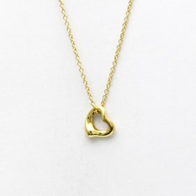 Tiffany Open Heart Necklace Extra Mini Yellow Gold (18K) No Stone Women,Men Fashion Pendant Necklace