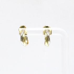 Cartier Trinity Earrings No Stone Yellow Gold (18K),Pink Gold (18K),White Gold (18K) Half Hoop