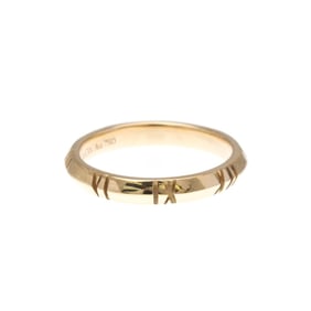 Tiffany Atlas X Closed Ring Pink Gold (18K) Fashion No Stone Band Ring Pink Gold