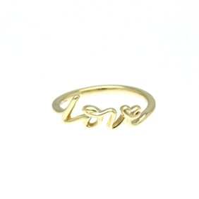 Tiffany Paloma's Graffiti Love Ring Yellow Gold (18K) Fashion No Stone Band Ring Gold