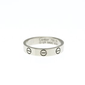 Cartier Mini Love Ring White Gold (18K) Fashion No Stone Band Ring Silver
