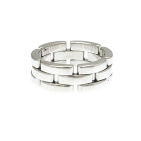 Cartier Maillon Panthère Ring White Gold (18K) Fashion No Stone Band Ring Silver
