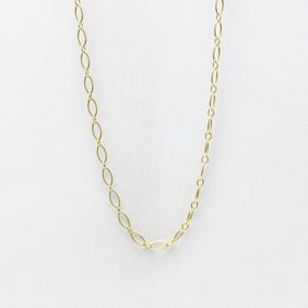 Tiffany Yellow Gold (18K) No Stone Men,Women Fashion Neck Chain Necklace