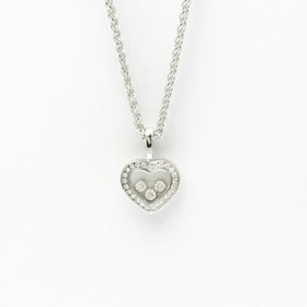 Chopard Happy Diamonds Necklace 79/4502 White Gold (18K) Diamond Men,Women Fashion Pendant Necklace