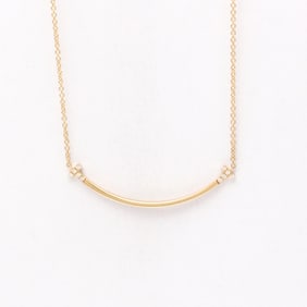 Tiffany Tiffany T Smile Diamond Necklace Pink Gold (18K) Diamond Men,Women Fashion Pendant Necklace